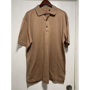 Callaway Golf‎ Polo Shirt Mens Size Large Brown Short Sleeve Sport